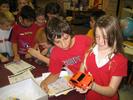 Jenks Southeast 4th grade students with fuel cell car kit